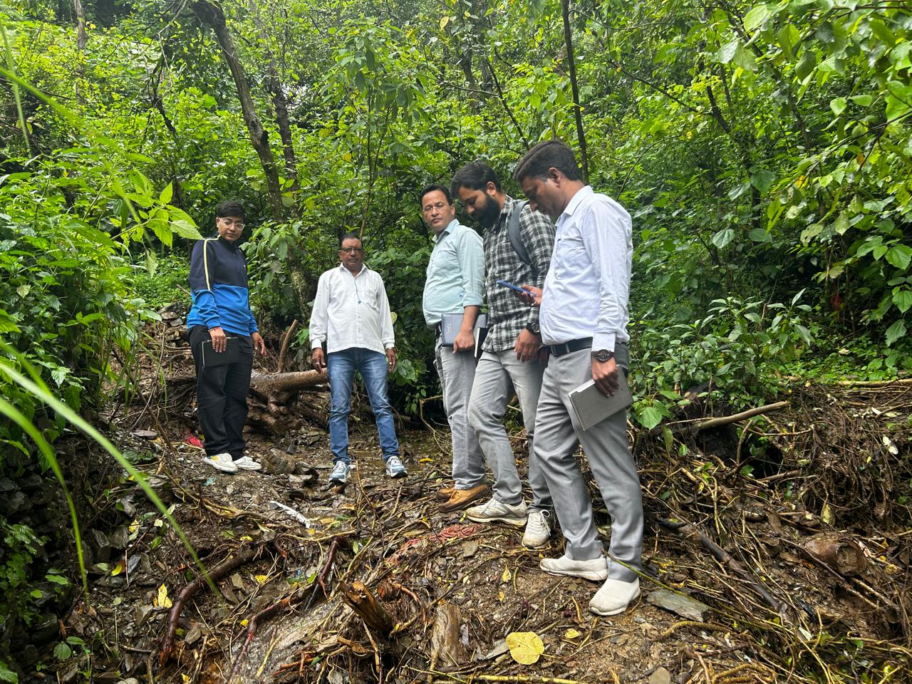 आपदाग्रस्त क्षेत्रों का भूगर्भीय निरीक्षण, रिपोर्ट शासन को प्रेषित होगी