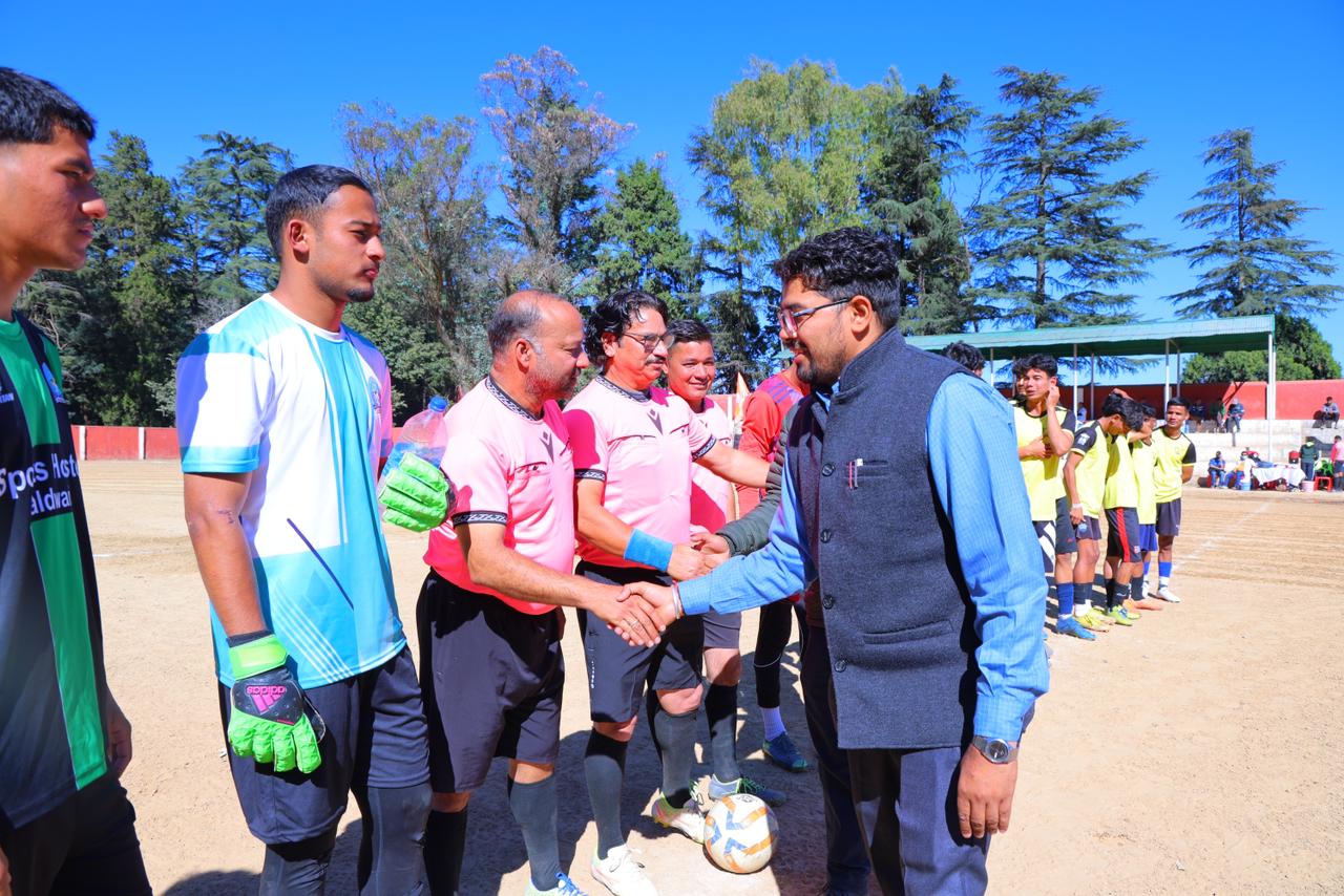 राज्य स्तरीय फुटबॉल प्रतियोगिता के दूसरे दिन रोमांचक हुए मुकाबले