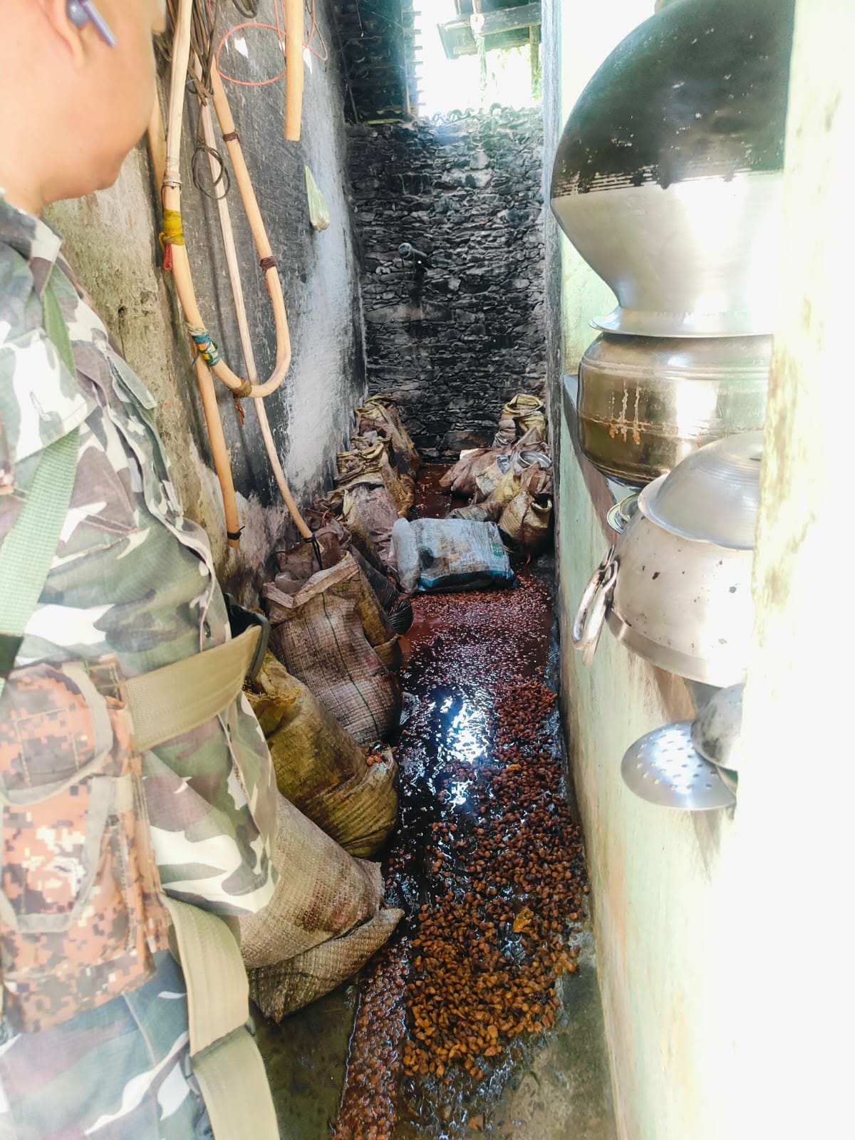 पश्चिमी सिंहभूम में अवैध शराब के खिलाफ छापेमारी, दो भट्ठियां ध्वस्त53 लीटर अवैध शराब बरामद, 800 किलो जावा-महुआ नष्ट; दो आरोपी गिरफ्तार